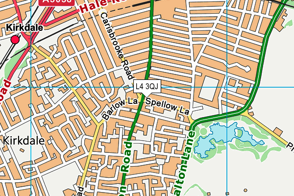 L4 3QJ map - OS VectorMap District (Ordnance Survey)