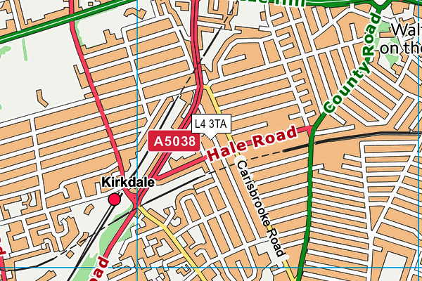 L4 3TA map - OS VectorMap District (Ordnance Survey)