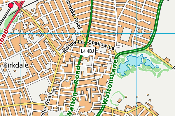 L4 4BJ map - OS VectorMap District (Ordnance Survey)