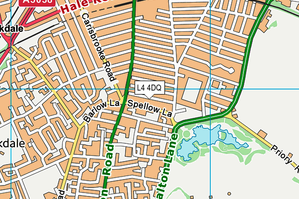 L4 4DQ map - OS VectorMap District (Ordnance Survey)
