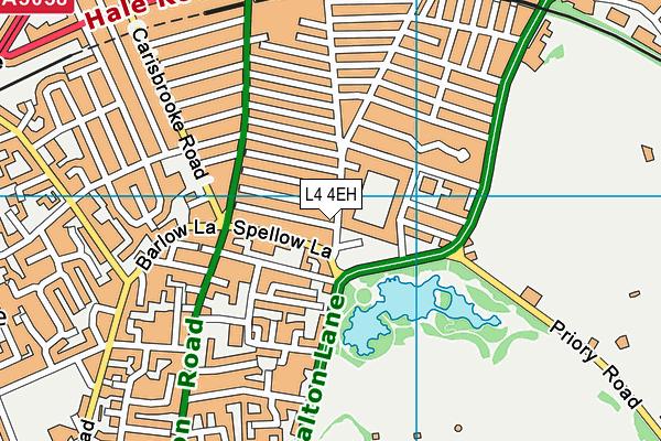 L4 4EH map - OS VectorMap District (Ordnance Survey)