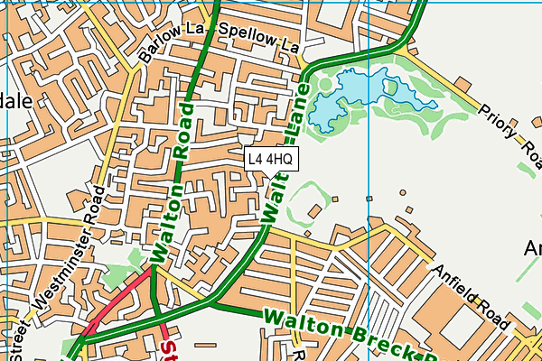 L4 4HQ map - OS VectorMap District (Ordnance Survey)
