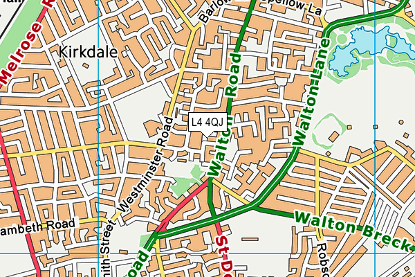 L4 4QJ map - OS VectorMap District (Ordnance Survey)