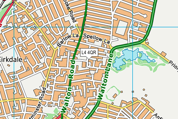 L4 4QR map - OS VectorMap District (Ordnance Survey)