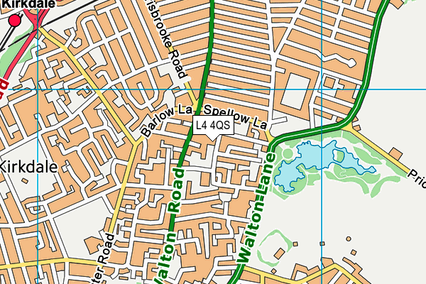 L4 4QS map - OS VectorMap District (Ordnance Survey)