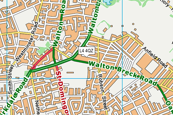 L4 4QZ map - OS VectorMap District (Ordnance Survey)