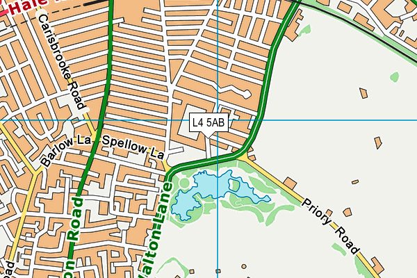 L4 5AB map - OS VectorMap District (Ordnance Survey)