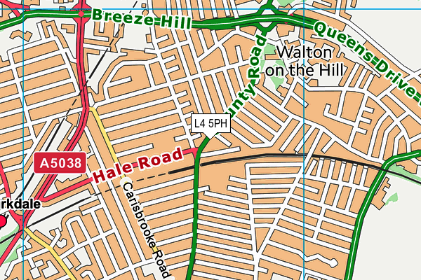 L4 5PH map - OS VectorMap District (Ordnance Survey)