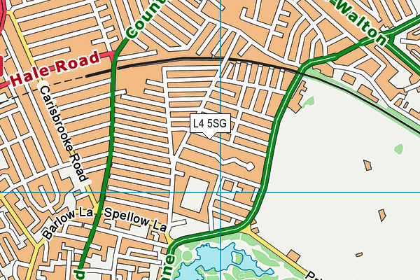 L4 5SG map - OS VectorMap District (Ordnance Survey)