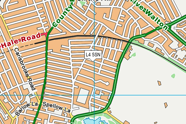 L4 5SN map - OS VectorMap District (Ordnance Survey)