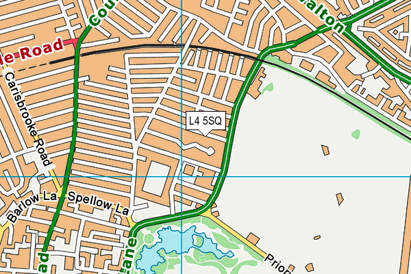 L4 5SQ map - OS VectorMap District (Ordnance Survey)