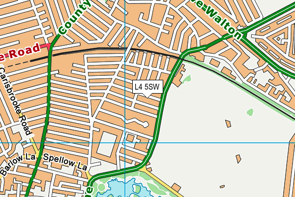 L4 5SW map - OS VectorMap District (Ordnance Survey)