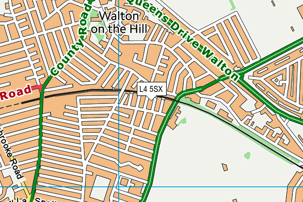 L4 5SX map - OS VectorMap District (Ordnance Survey)