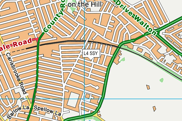 L4 5SY map - OS VectorMap District (Ordnance Survey)