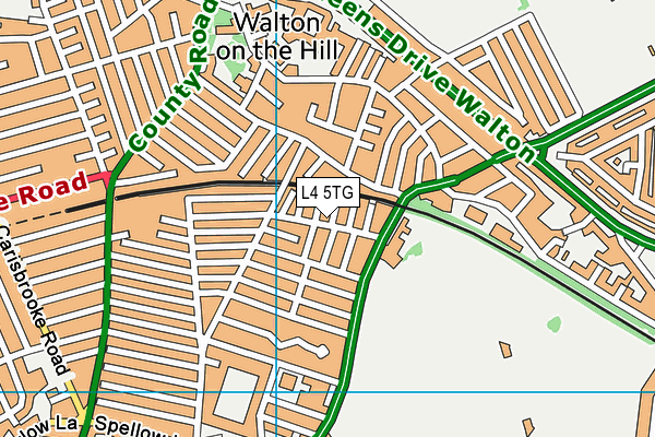 L4 5TG map - OS VectorMap District (Ordnance Survey)