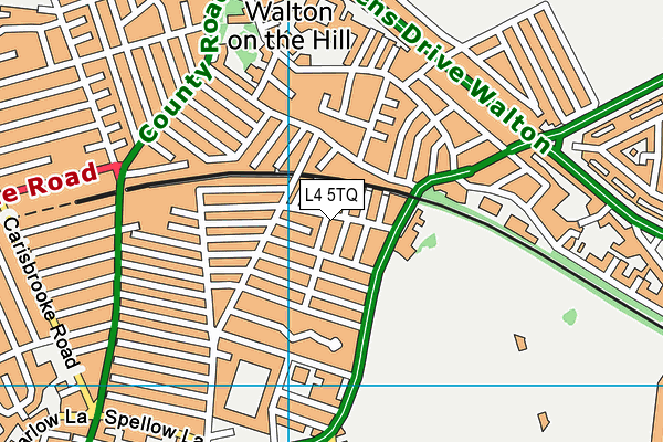 L4 5TQ map - OS VectorMap District (Ordnance Survey)