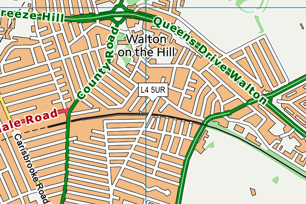 L4 5UR map - OS VectorMap District (Ordnance Survey)