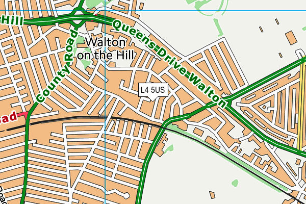 L4 5US map - OS VectorMap District (Ordnance Survey)