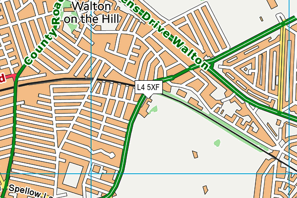 L4 5XF map - OS VectorMap District (Ordnance Survey)