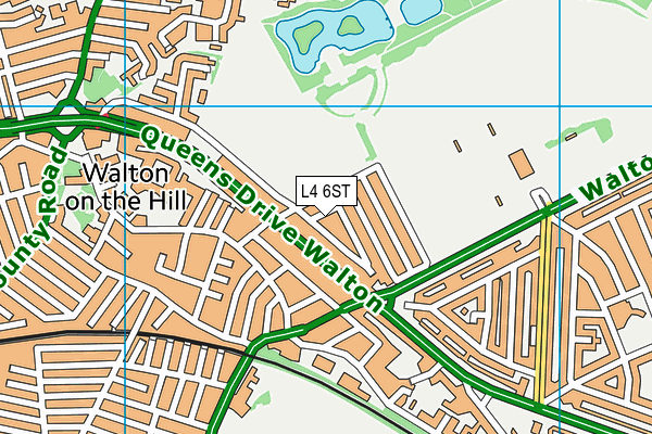 L4 6ST map - OS VectorMap District (Ordnance Survey)