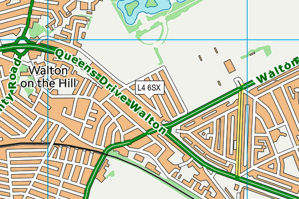 L4 6SX map - OS VectorMap District (Ordnance Survey)