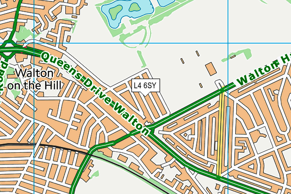 L4 6SY map - OS VectorMap District (Ordnance Survey)
