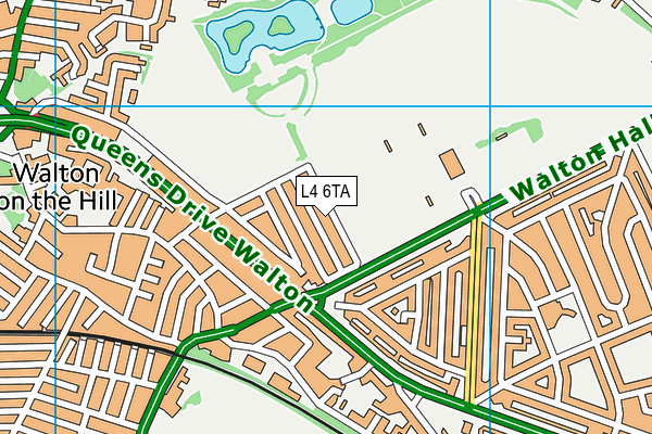 L4 6TA map - OS VectorMap District (Ordnance Survey)