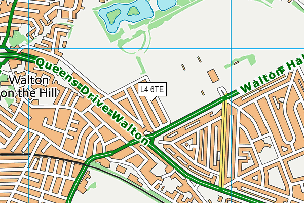 L4 6TE map - OS VectorMap District (Ordnance Survey)