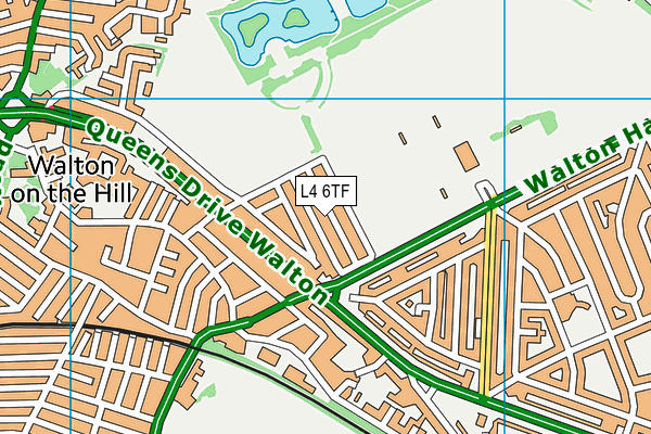 L4 6TF map - OS VectorMap District (Ordnance Survey)