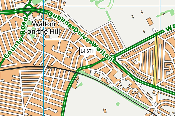 L4 6TH map - OS VectorMap District (Ordnance Survey)