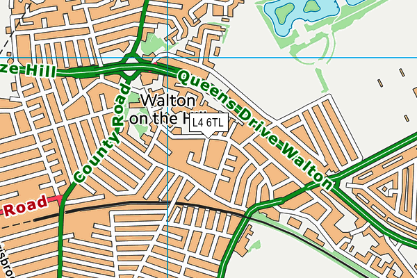 L4 6TL map - OS VectorMap District (Ordnance Survey)