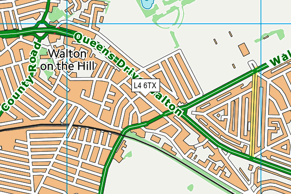 L4 6TX map - OS VectorMap District (Ordnance Survey)