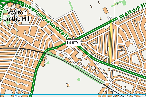 L4 6TY map - OS VectorMap District (Ordnance Survey)