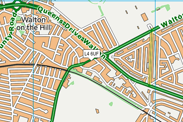 L4 6UF map - OS VectorMap District (Ordnance Survey)