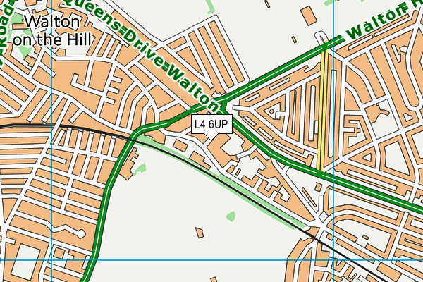 L4 6UP map - OS VectorMap District (Ordnance Survey)