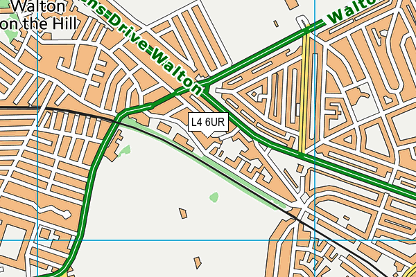 L4 6UR map - OS VectorMap District (Ordnance Survey)