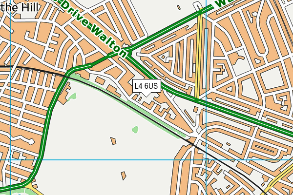 L4 6US map - OS VectorMap District (Ordnance Survey)