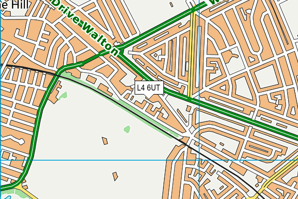 L4 6UT map - OS VectorMap District (Ordnance Survey)