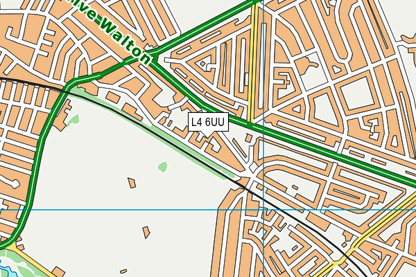 L4 6UU map - OS VectorMap District (Ordnance Survey)