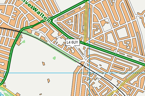L4 6UY map - OS VectorMap District (Ordnance Survey)