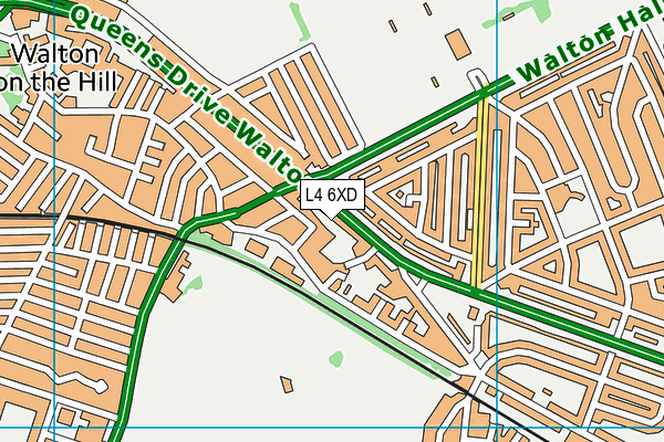 L4 6XD map - OS VectorMap District (Ordnance Survey)