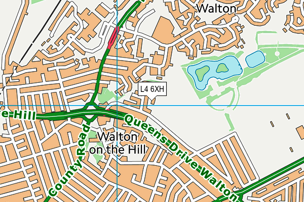 L4 6XH map - OS VectorMap District (Ordnance Survey)