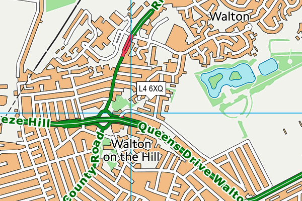 L4 6XQ map - OS VectorMap District (Ordnance Survey)