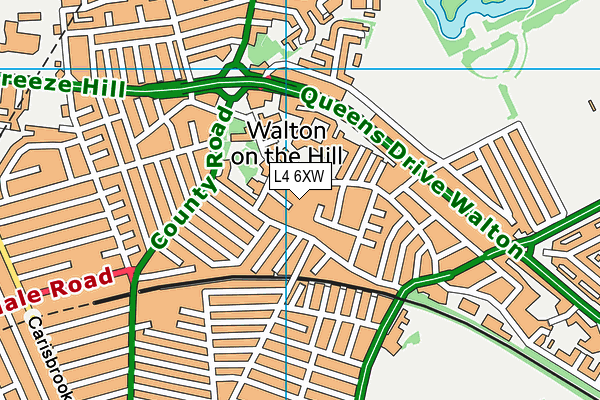 L4 6XW map - OS VectorMap District (Ordnance Survey)