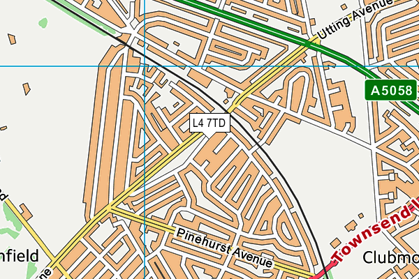L4 7TD map - OS VectorMap District (Ordnance Survey)