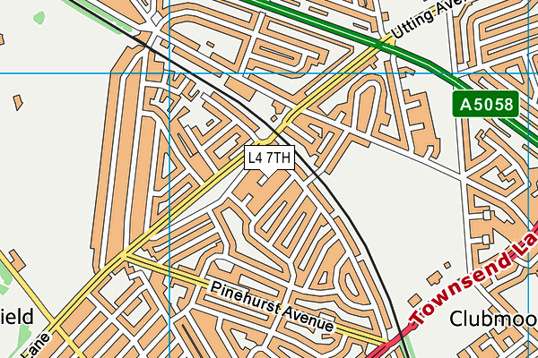 L4 7TH map - OS VectorMap District (Ordnance Survey)