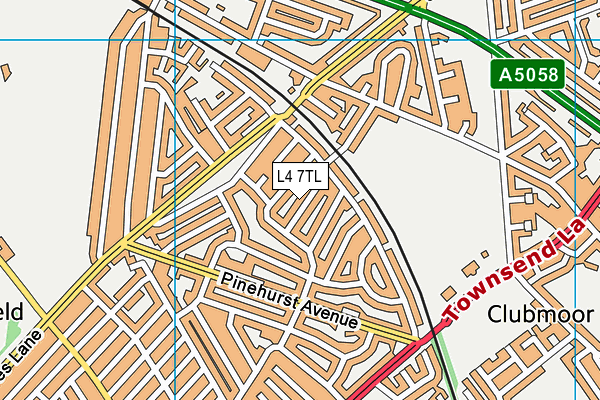 L4 7TL map - OS VectorMap District (Ordnance Survey)