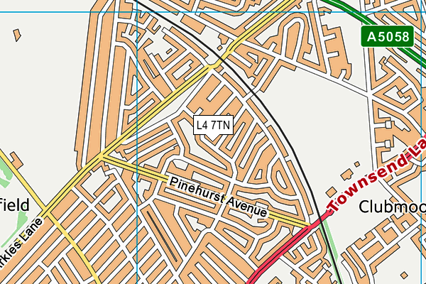 L4 7TN map - OS VectorMap District (Ordnance Survey)