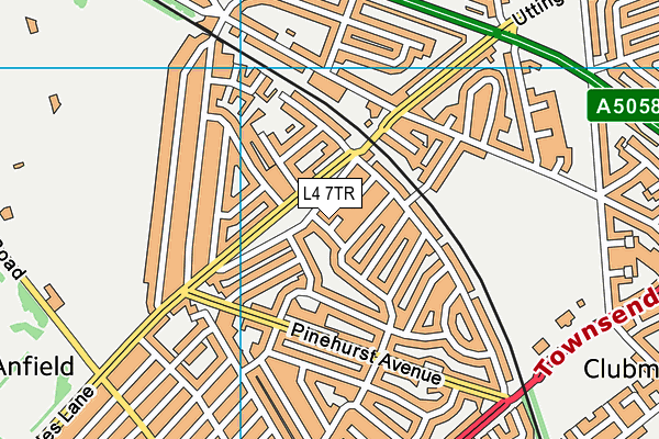 L4 7TR map - OS VectorMap District (Ordnance Survey)