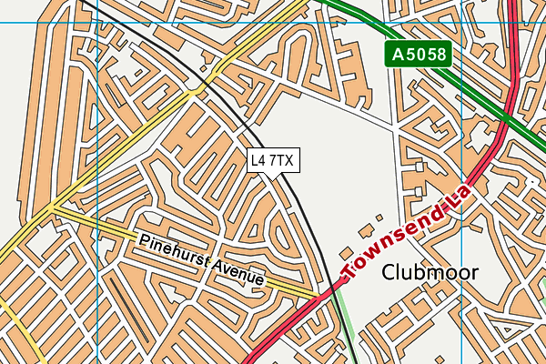 L4 7TX map - OS VectorMap District (Ordnance Survey)